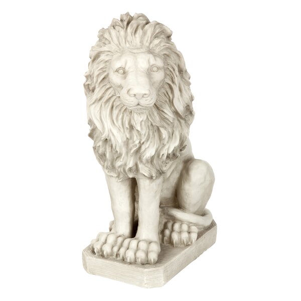 Outdoor Lion Lamp Post with 4 Lions and 5 Lights 