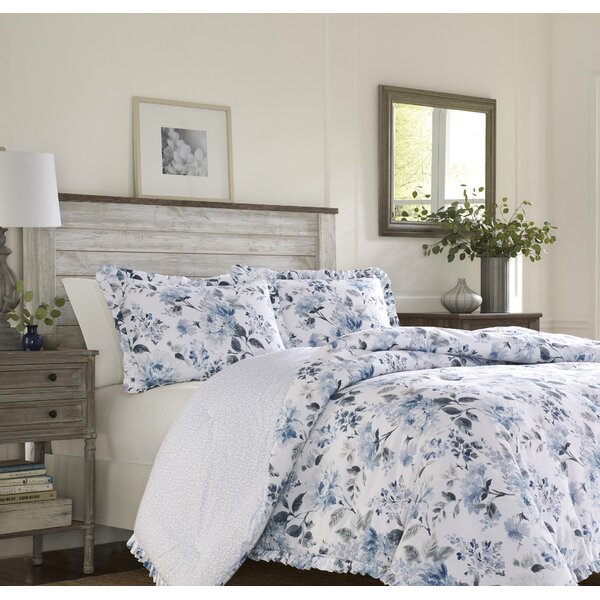 Bedding Floral Spotty Fully Reversible Duvet Cover Bedding Bed Set