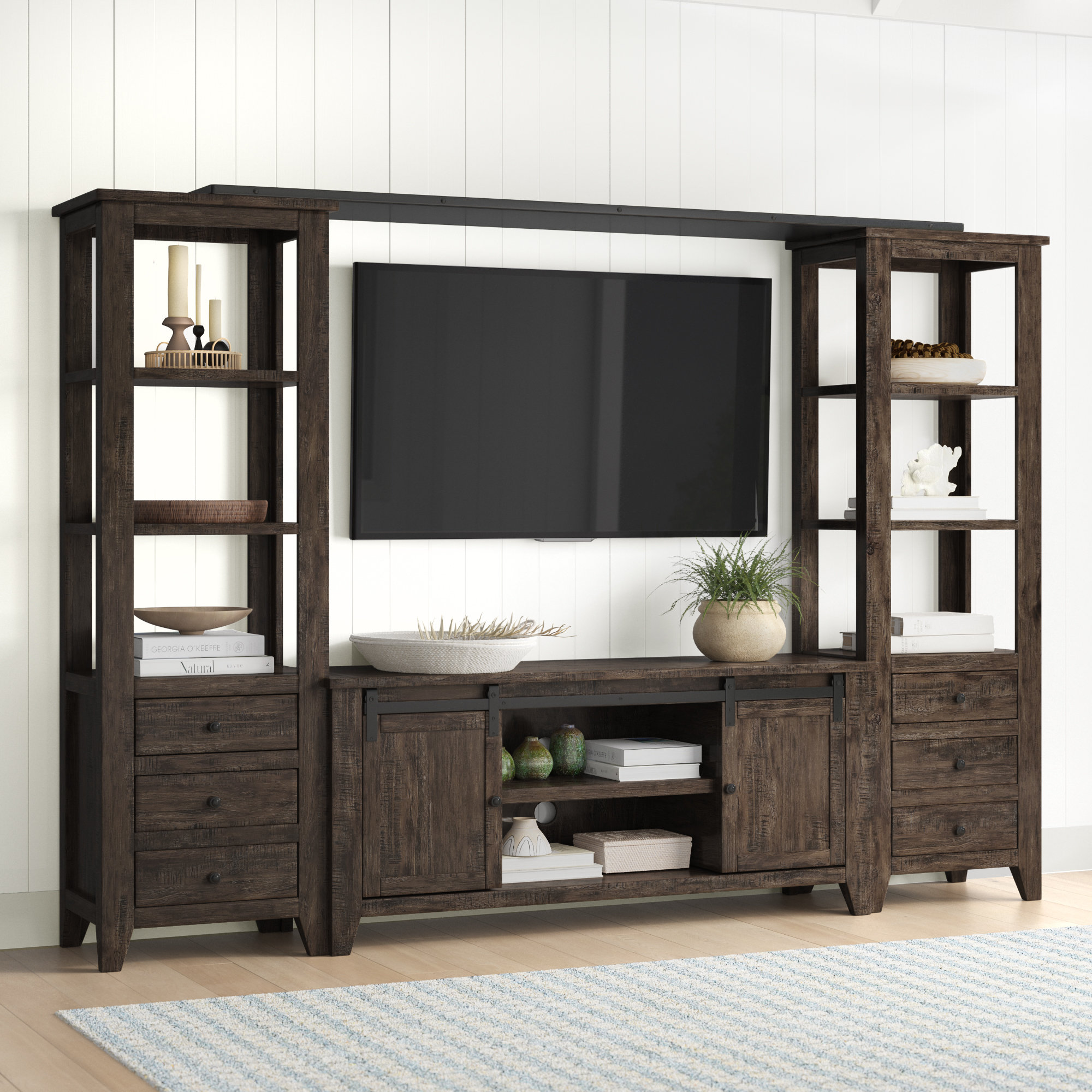 Sand & Stable Westhoff Solid Wood Entertainment Center for TVs up to 65" & Reviews Wayfair