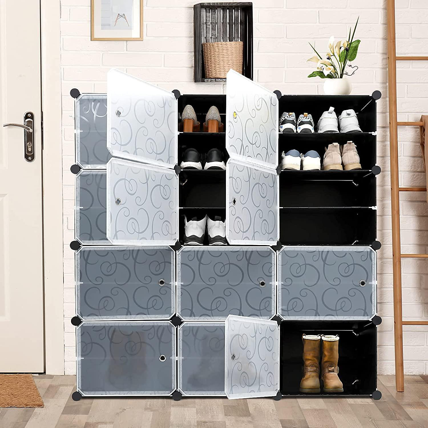 Rebrilliant 48 Pair Stackable Shoe Storage Box Wayfair