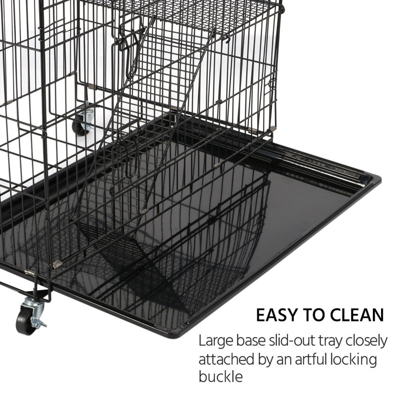 Tucker Murphy Pet Covarrubias Rolling 4 Tiers Cat Cage With
