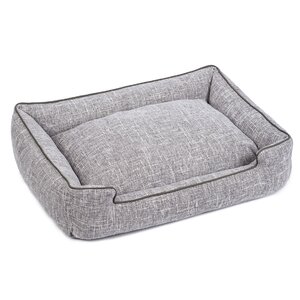 Harper Textured Woven Lounge Dog Bed