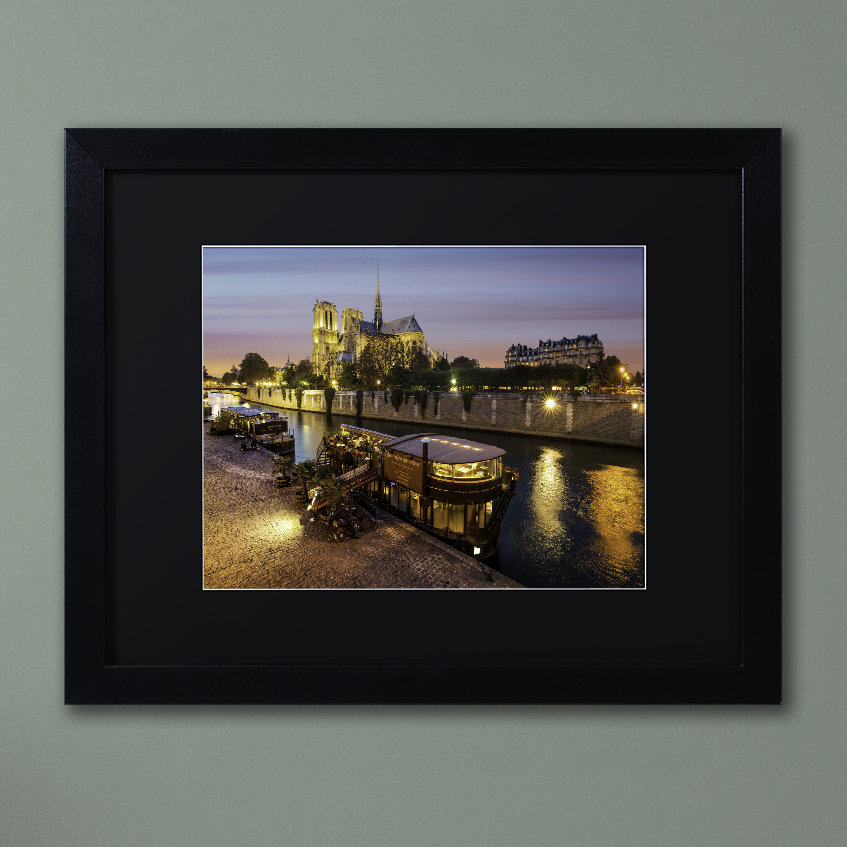 Trademark Art Notre Dame De Paris In Colors Framed Photographic Print Wayfair