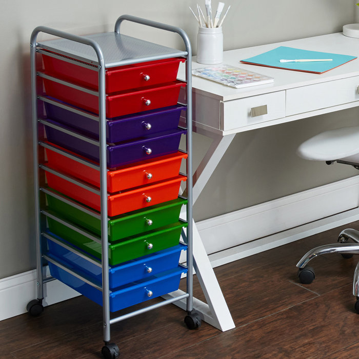 Rebrilliant 10 Drawer Organizer Multi Coloured Drawers Wayfair Ca