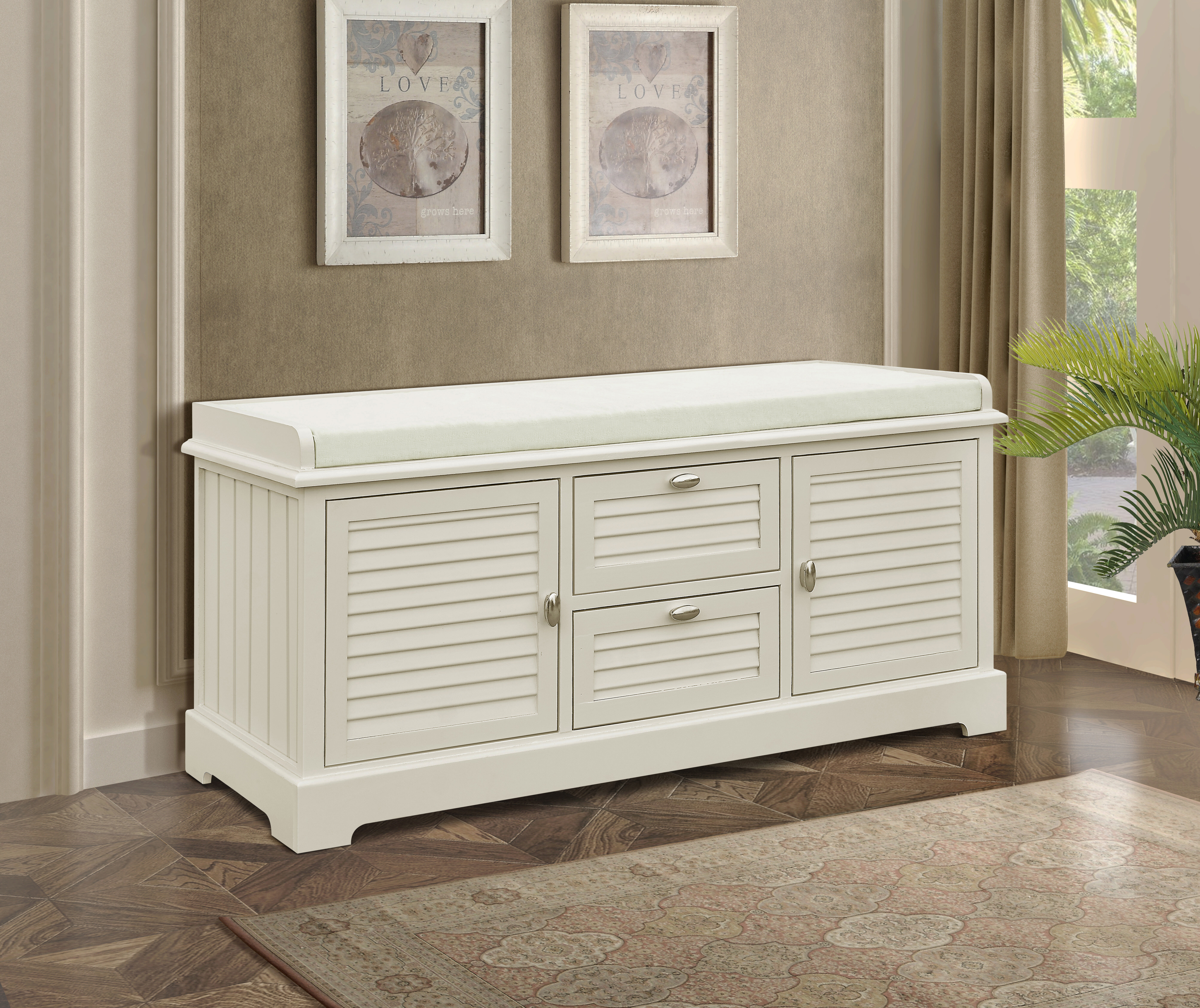 Rosecliff Heights Dvorak Wood Storage Bench Wayfair