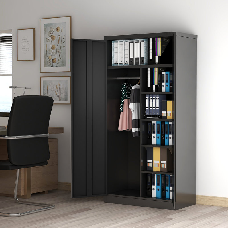 WFX Utility Arnulfo 70" H x 31" W x 15" D Lockable 2-Door ...