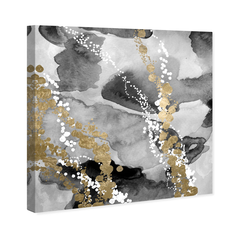 House Of Hampton Even More Love Silver Gold Painting On Canvas