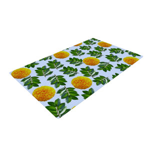 Sreetama Ray More Marigold Green/Blue Area Rug