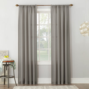 Light Grey Linen Curtains Wayfair