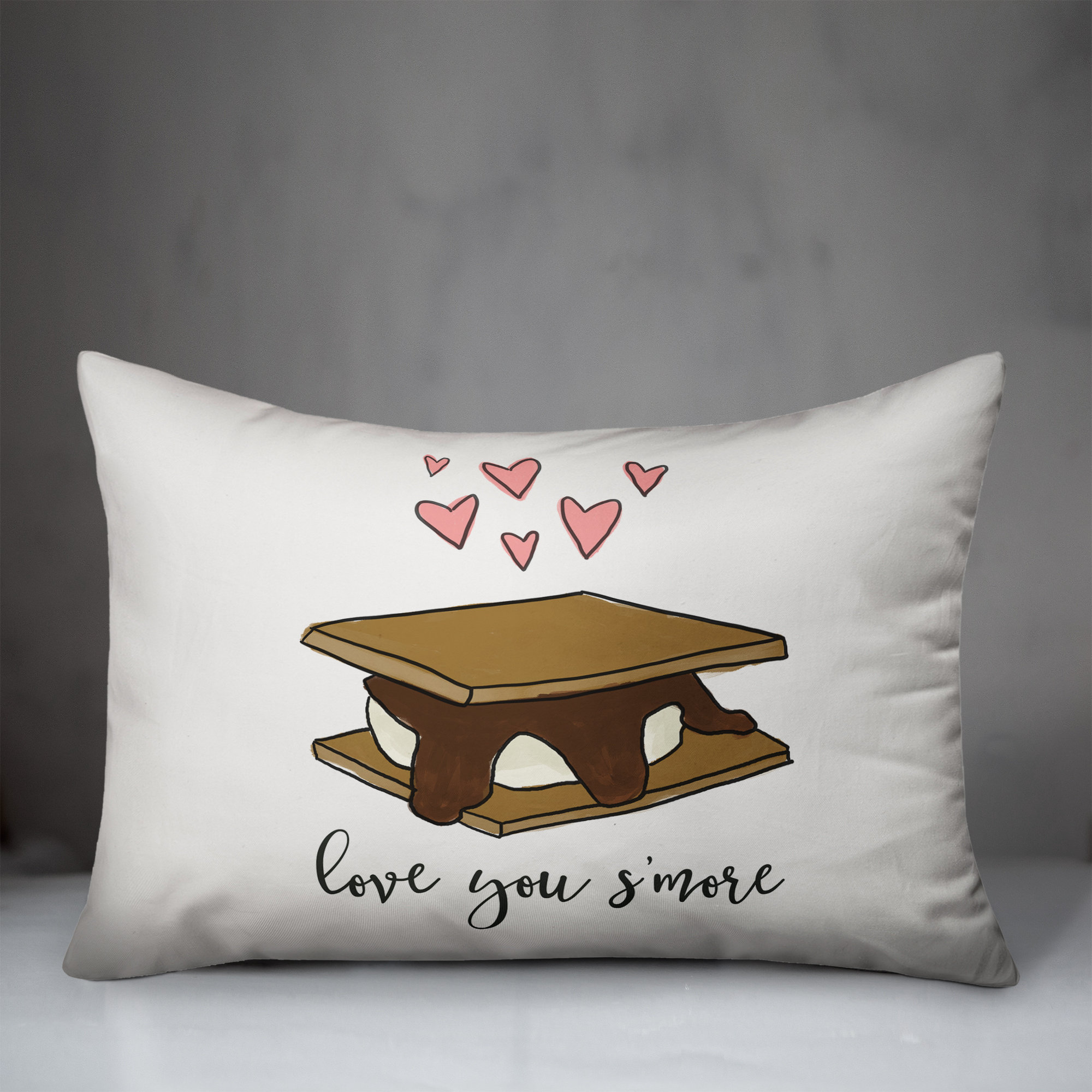 Ebern Designs Dowden S'more Love Lumbar Pillow Wayfair