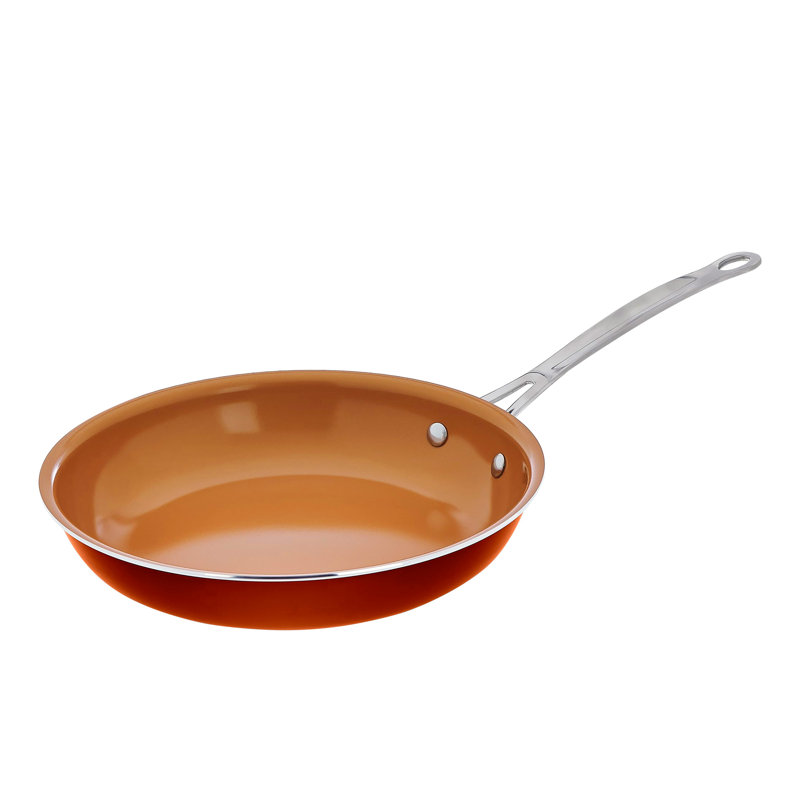 Gotham Steel Original Copper 10 Piece Ceramic Non Stick Cookware Set Reviews Wayfair