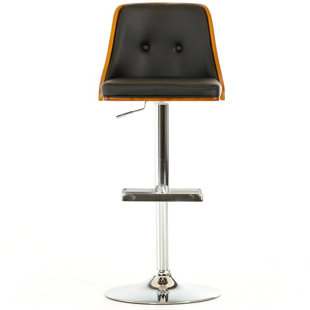 Lipscomb Adjustable Height Swivel Bar Stool by Brayden Studio