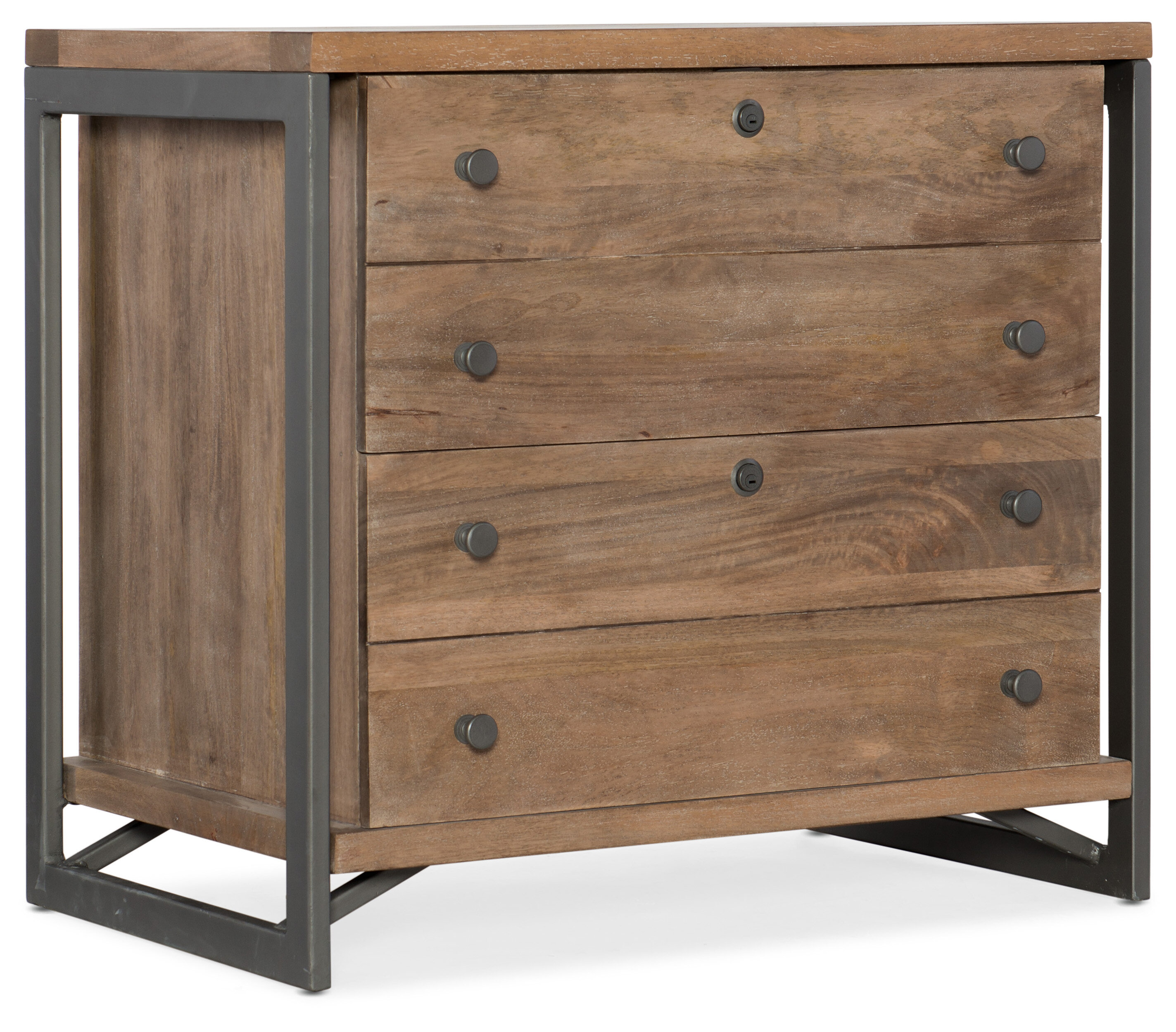 wood lateral file cabinet with lock