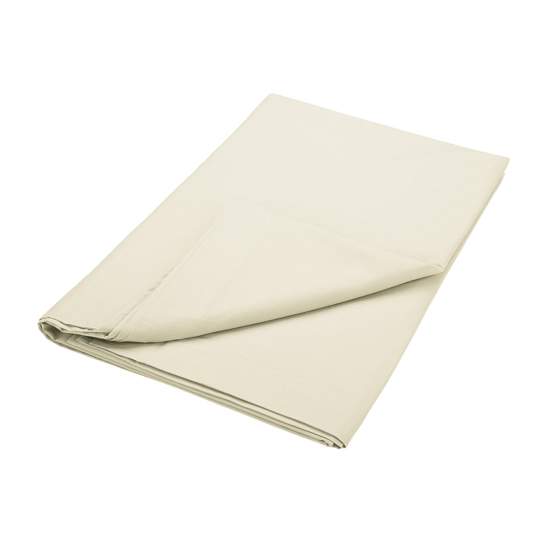 Pima 200 Thread Count 100% Cotton Percale Flat Sheet white