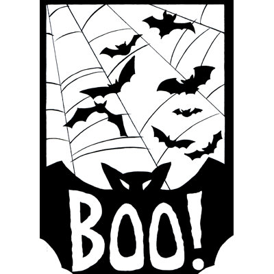 Boo! Garden flag Toland Home Garden