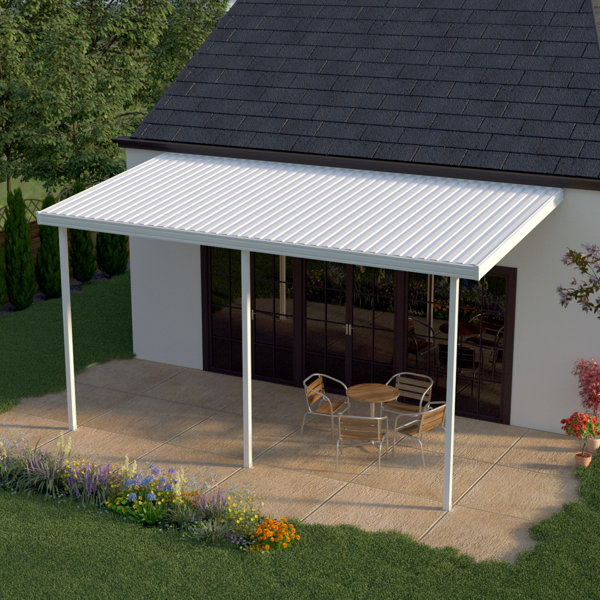 Heritagepatios 24 Ft W X 8 Ft D Metal Standard Patio Awning Wayfair