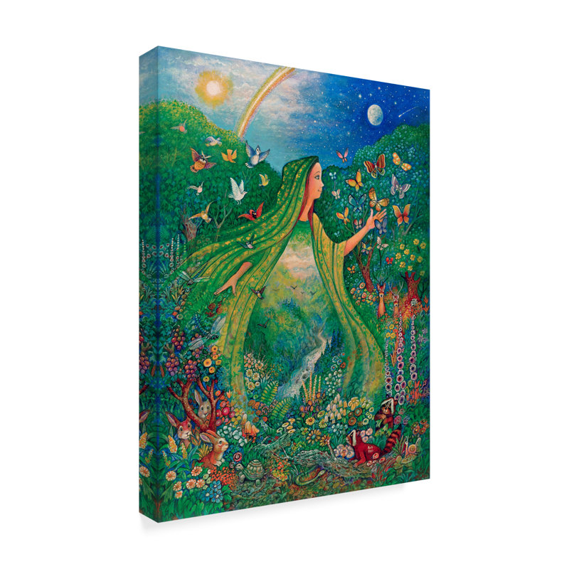 Trademark Art Mother Nature Oil Painting Print On Wrapped Canvas