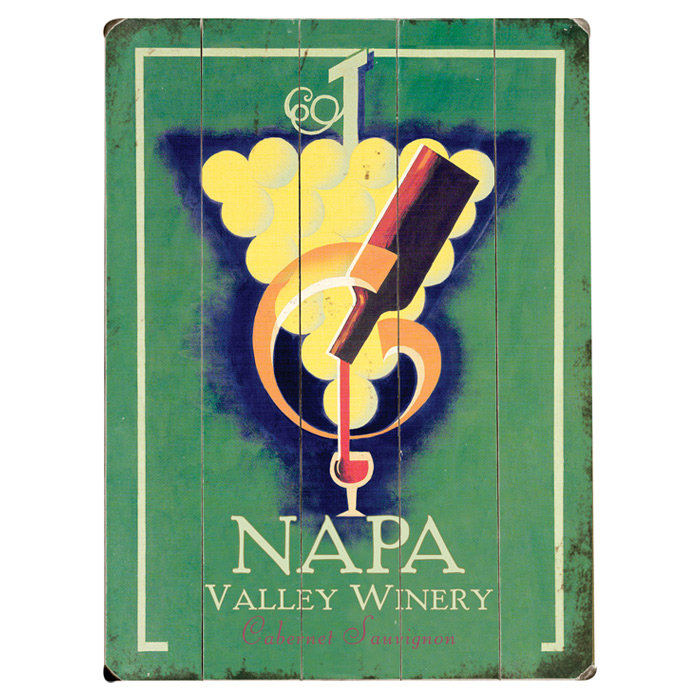 Artehouse Llc Napa Valley Winery Vintage Advertisement Multi Piece Image On Wood Wayfair