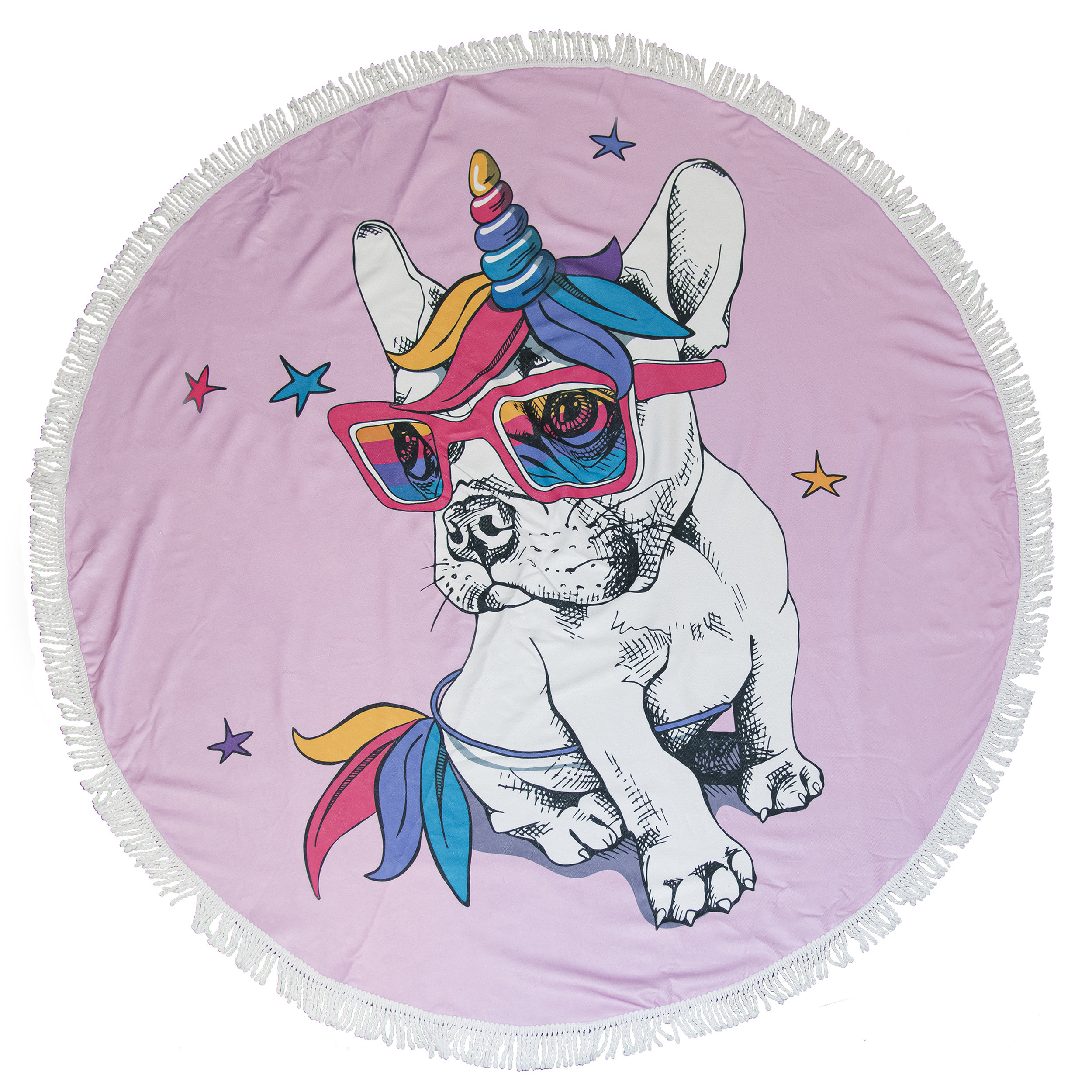 Trinx Pink Cute Dog Beach Towel Wayfair