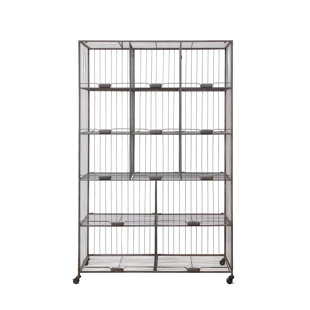 30 Inch Wide Shelving Unit Wayfair Urban Homestead Folding 76 25 H 13 Shelf Shelving Unit