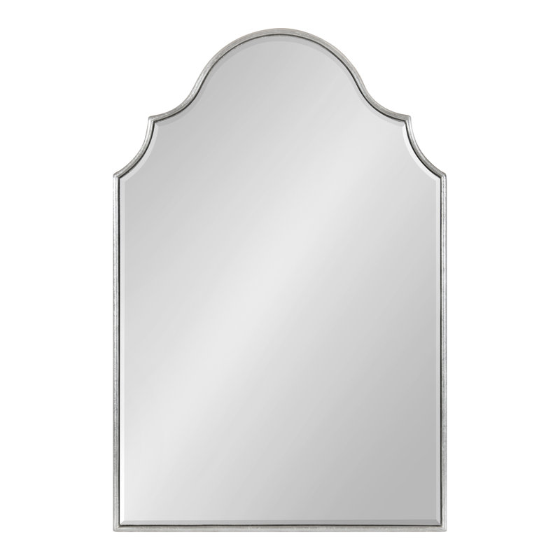 Aleeza Beveled Accent Mirror Size: 30" x 20", Finish: Silver