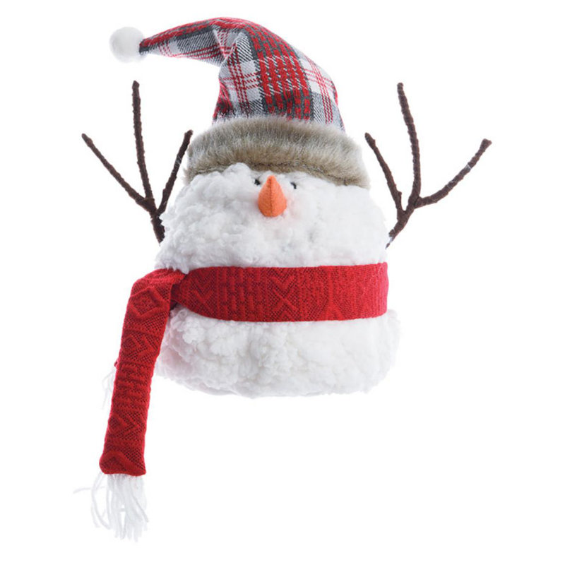 The Holiday Aisle Snowman With Santa Hat Decoration Wayfair
