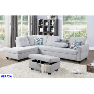 Go to store & view more images Sciortino Sectional with Ottoman by Charlton Home