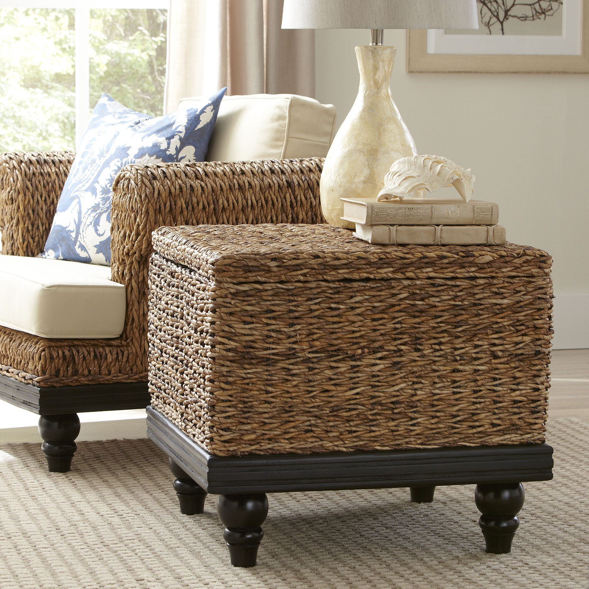 Concordia Woven Side End Table Reviews Birch Lane