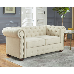 Champlin Chesterfield Loveseat by House of Hampton Best