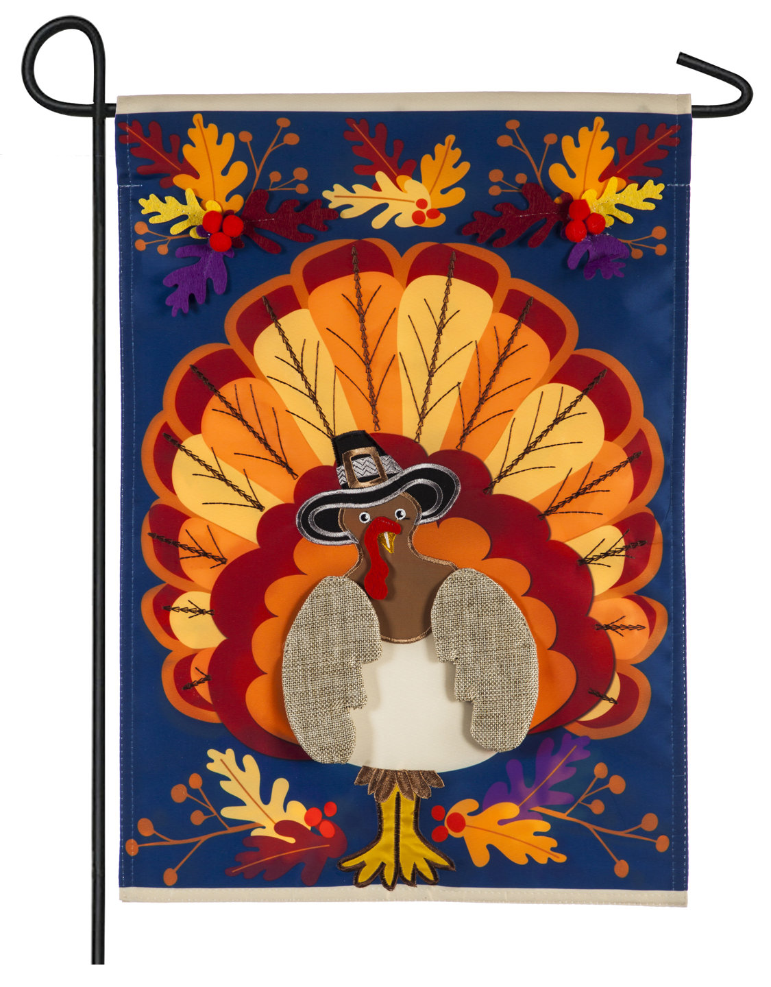 Evergreen Flag Garden Thanksgiving Turkey 2 Sided Polyester 18 X 13 In Garden Flag Wayfair