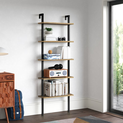 Rother 68.5" H x 23.6" W Metal Ladder Bookcase