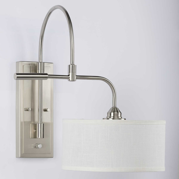 Breakwater Bay Shellson 1 Light Dimmable Armed Sconce Reviews Wayfair Ca