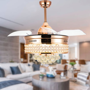 Chandelier Ceiling Fan Combo Wayfair Ca