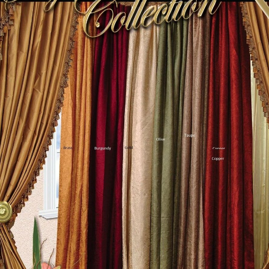 burgundy sheer curtain scarf