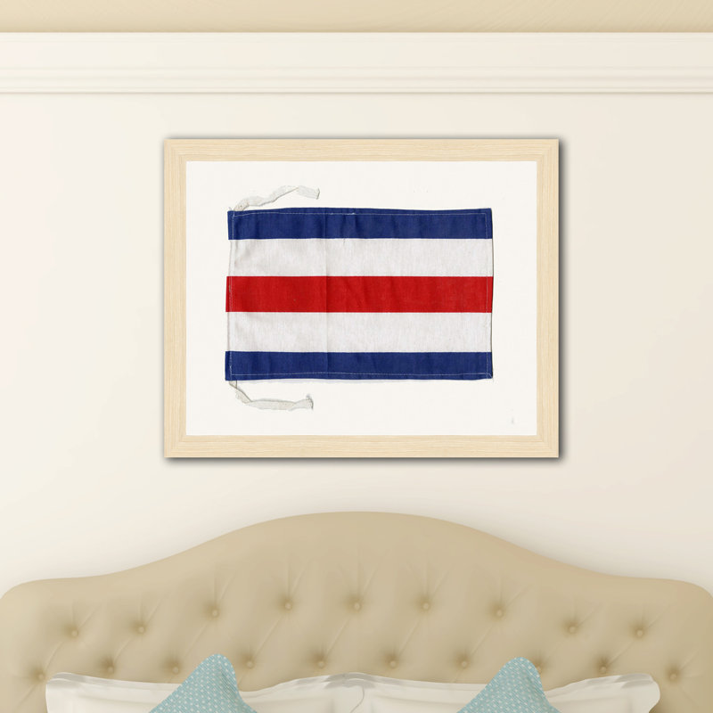 Vintage Print Gallery Letter C Cloth Nautical Alphabet Flag Framed Graphic Art On Canvas Perigold