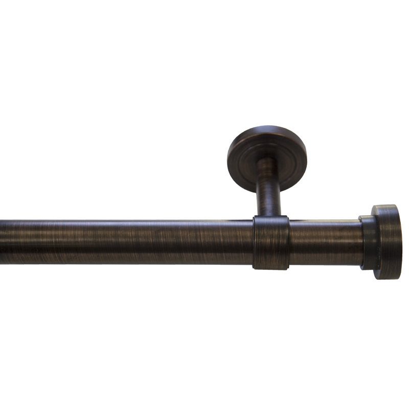 Mercury Row Highland Creek End Cap Decorative Single Curtain Rod