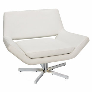Modern Contemporary White Lounge Chairs Allmodern Quickview Black Faux Leather White