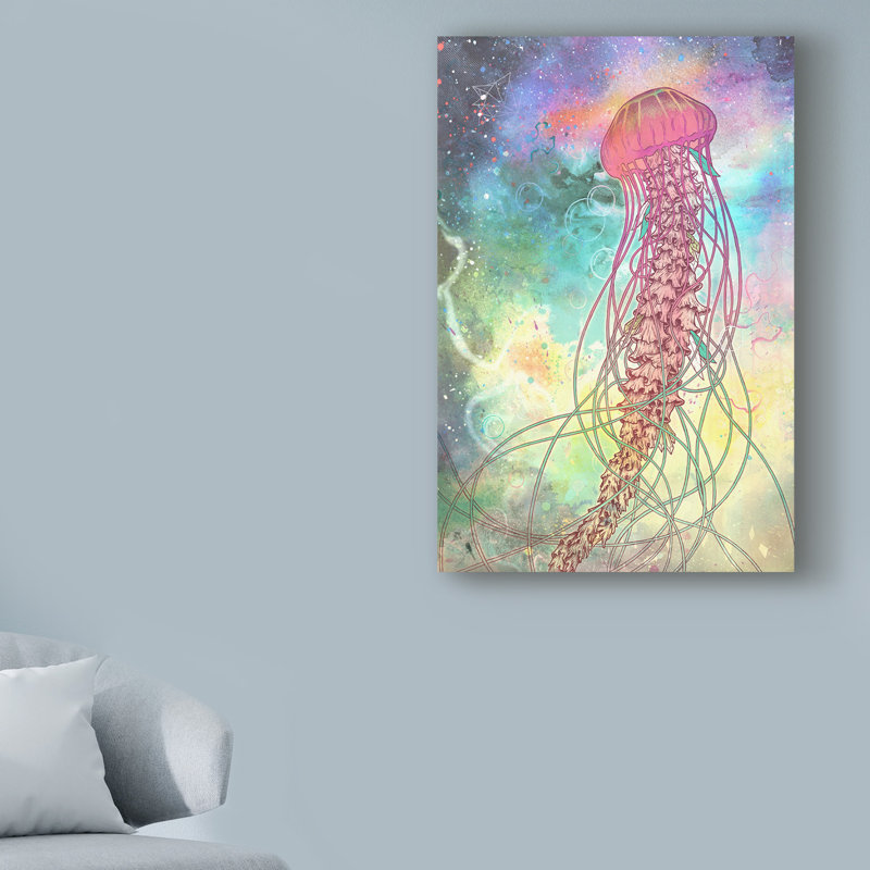 Ebern Designs Space Jelly Acrylic Painting Print On Wrapped