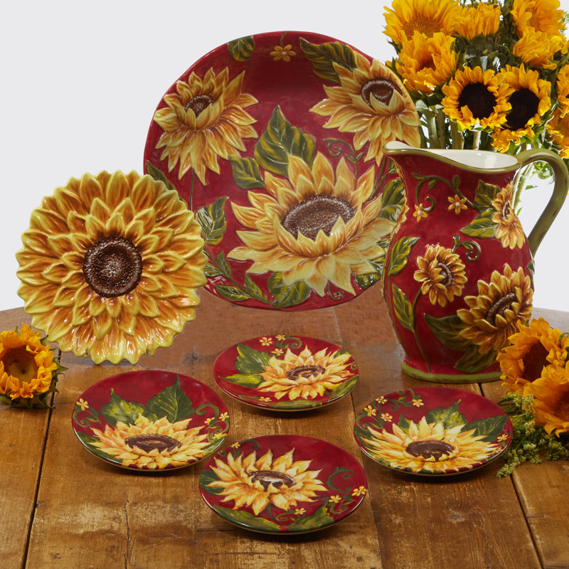 sunflower dinnerware