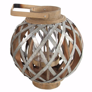 Best Charmingly Designed Round Wood Lantern By Gracie Oaks Outdoor Lighting Charmingly Designed Round Wood Lantern By Gracie Oaks Outdoor Lighting