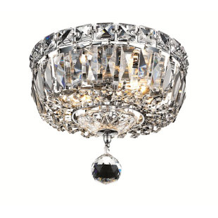 Crystal Light Flush Mount Wayfair Fulham 2 Light Flush Mount