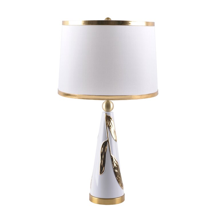 white gold table lamp