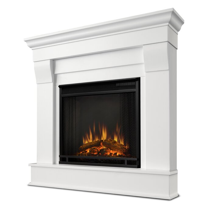 Dark Walnut Real Flame 5950e Chateau Corner Electric Fireplace