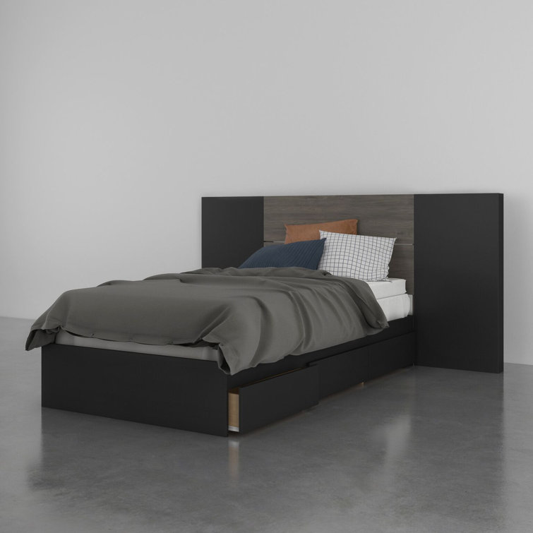 Ebern Designs Ozcan Low Profile Storage Platform Bed Wayfair
