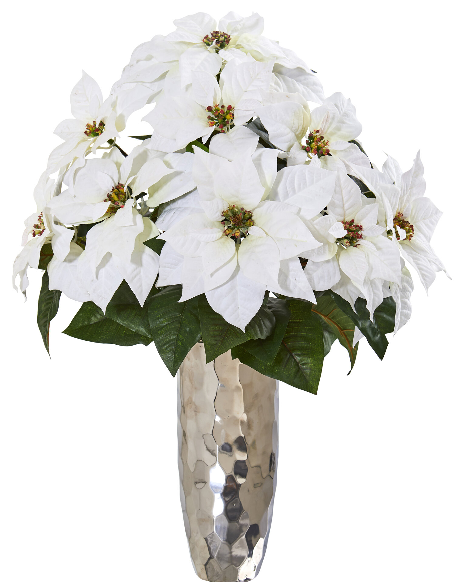 floral arrangements with poinsettias