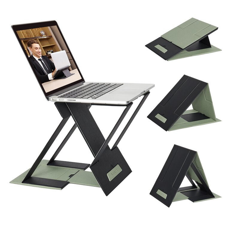 Laptop Stand Riser Lap Tray Holder Portable Table Adjustable Foldable Lapdesk 