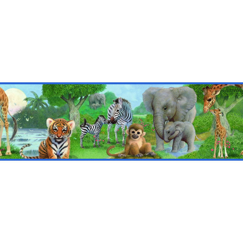 Zoomie Kids Melnick Afrique Jungle Bedtime Portrait 15 X 8