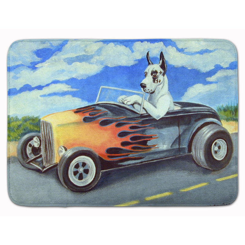 East Urban Home Great Dane Memory Foam Bath Rug Wayfair