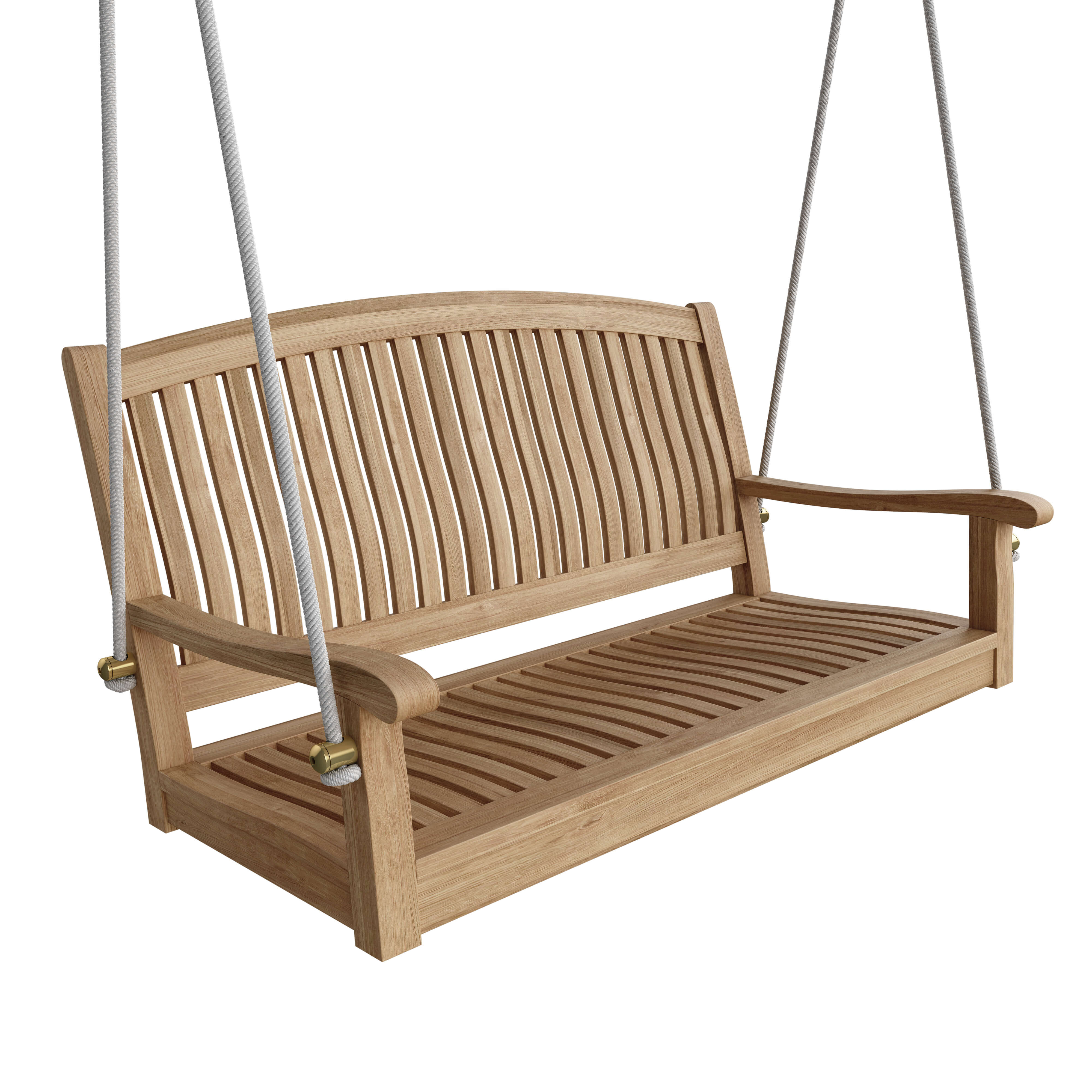 teak wood porch swing