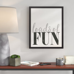 Laundry Room Pictures Wayfair Loads Of Fun Laundry Room Framed Textual Art On Canvas